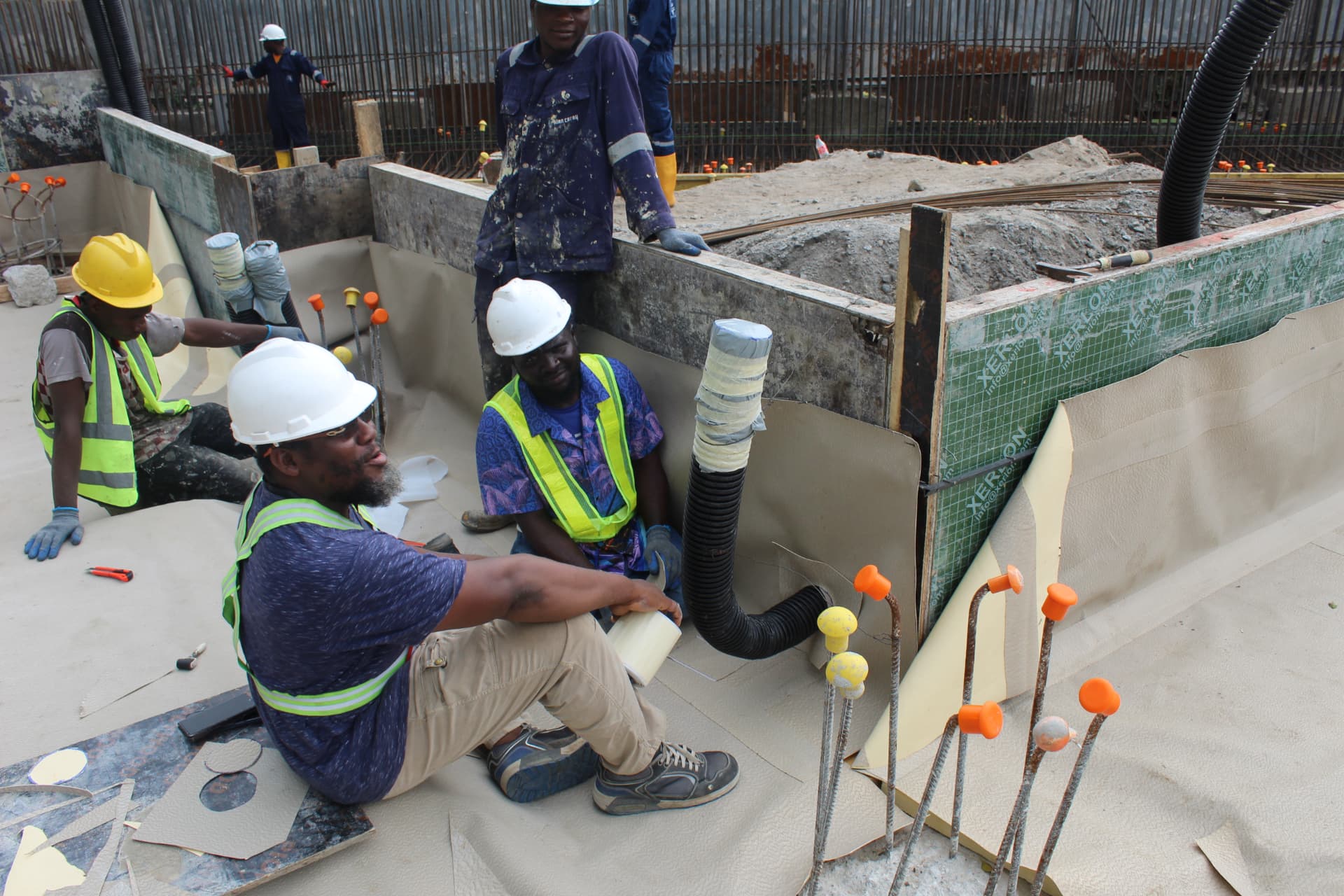 Sikaproof membrane installation at the British High Commission, Lagos — photo 28