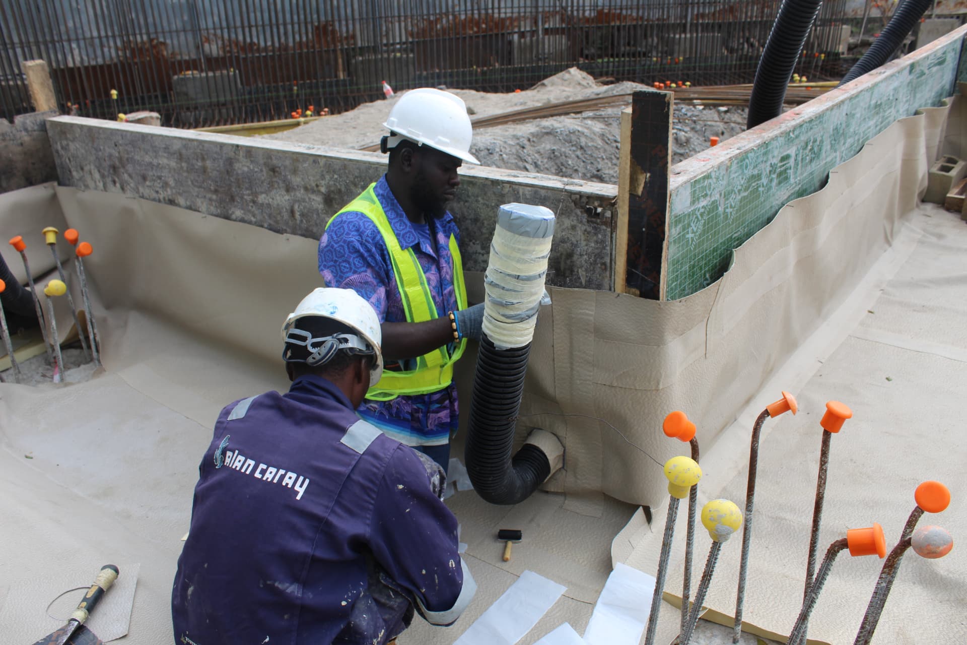 Sikaproof membrane installation at the British High Commission, Lagos — photo 24