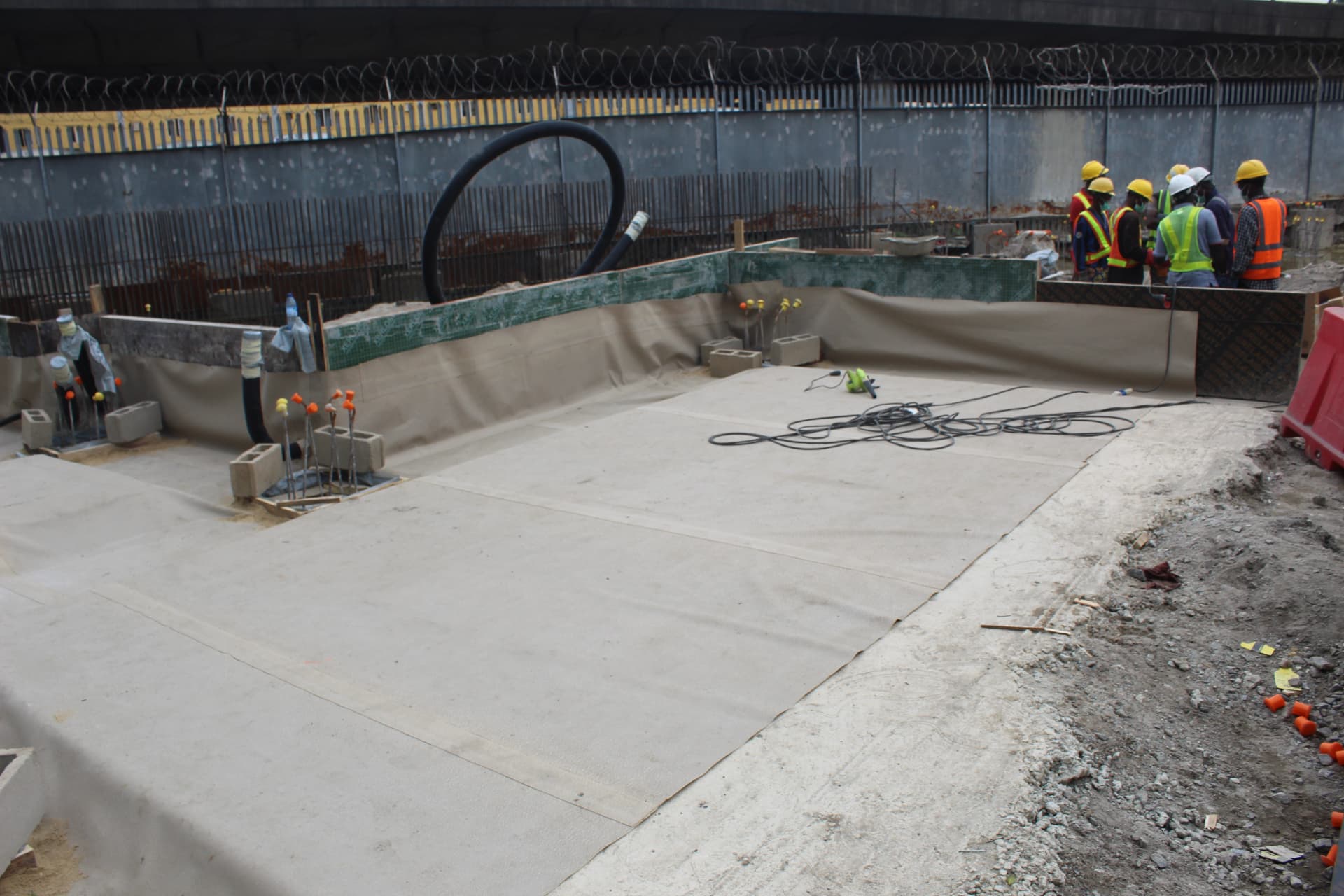 Sikaproof membrane installation at the British High Commission, Lagos — photo 15