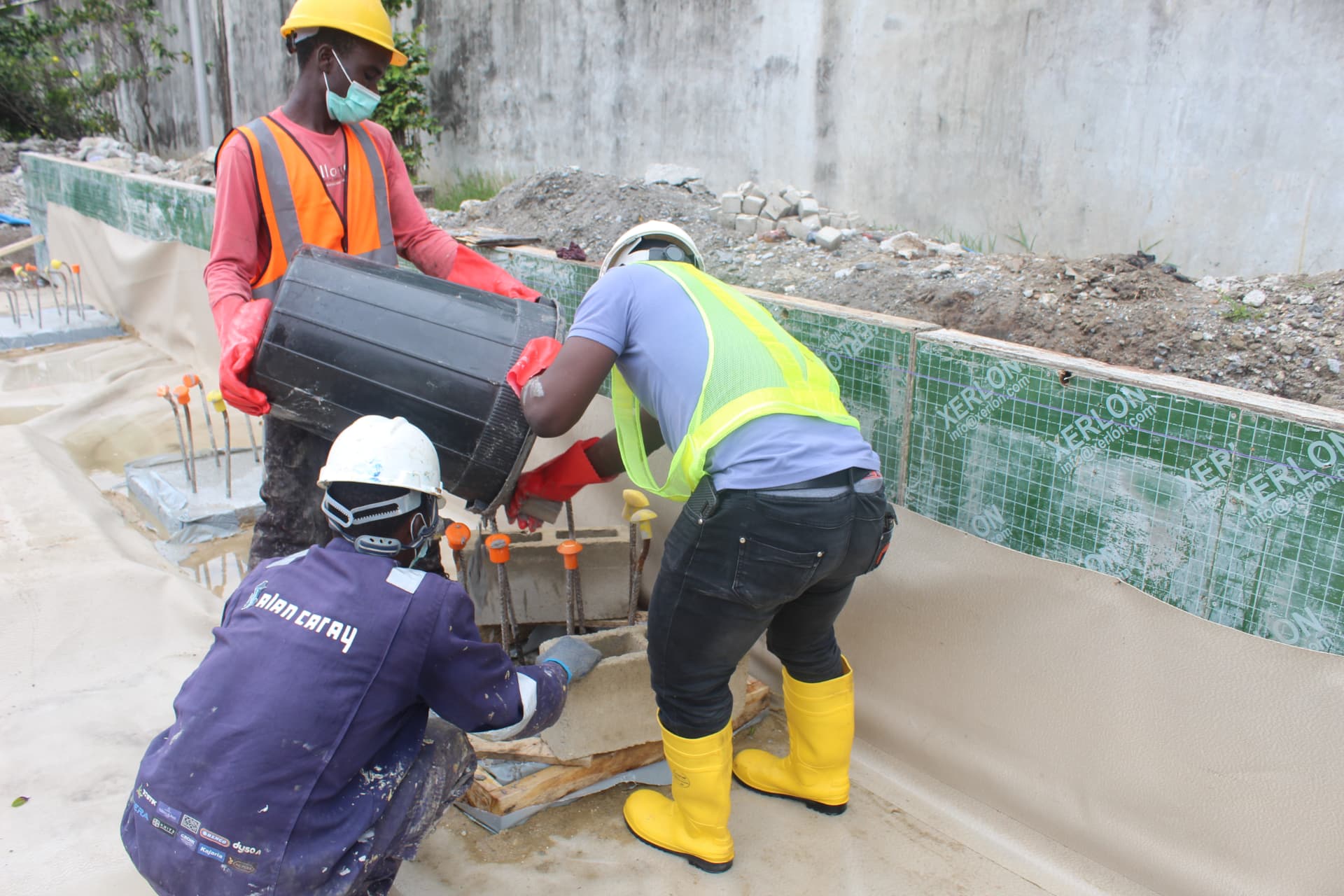Sikaproof membrane installation at the British High Commission, Lagos — photo 3