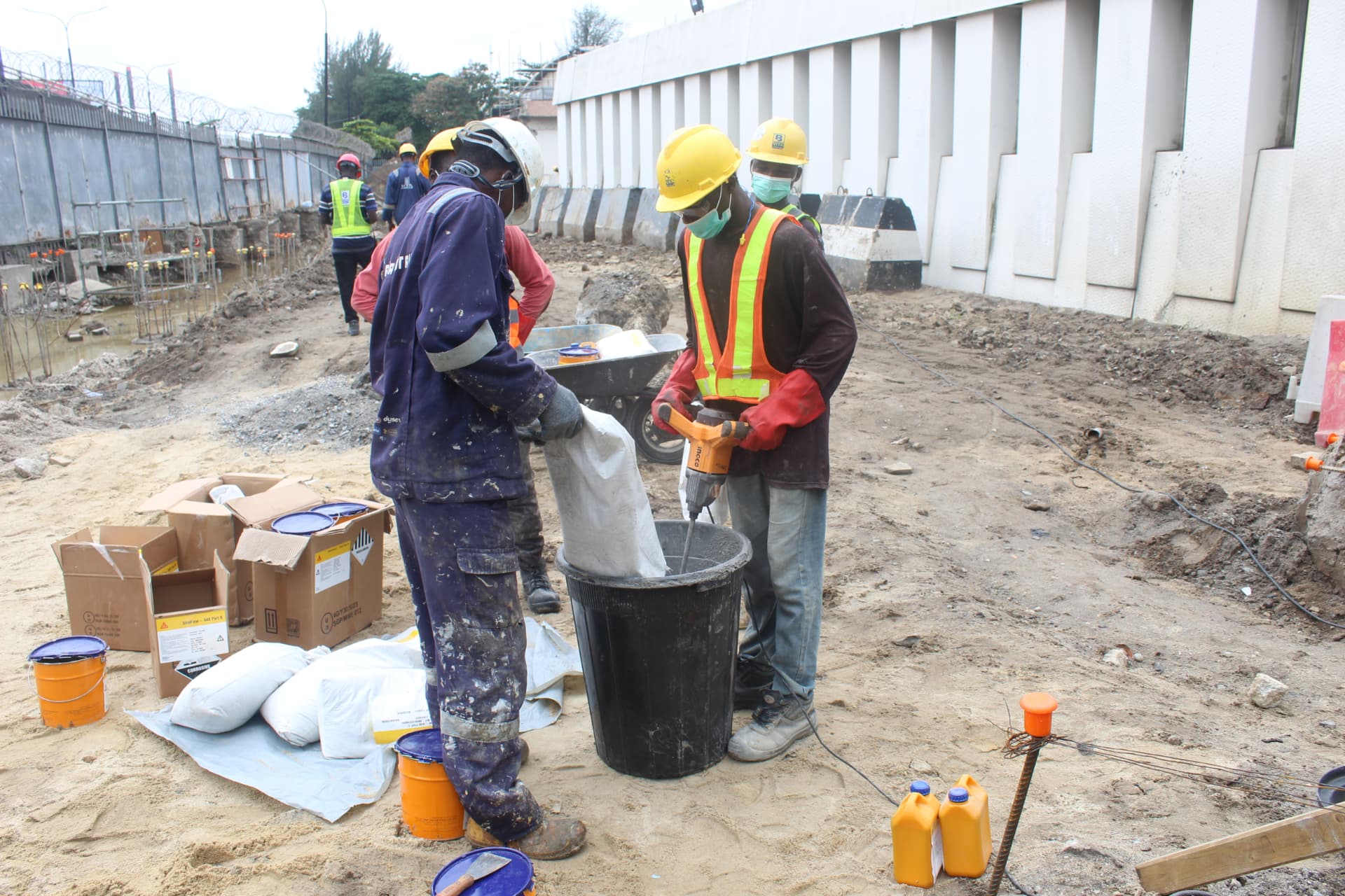 Sikaproof membrane installation at the British High Commission, Lagos — photo 2